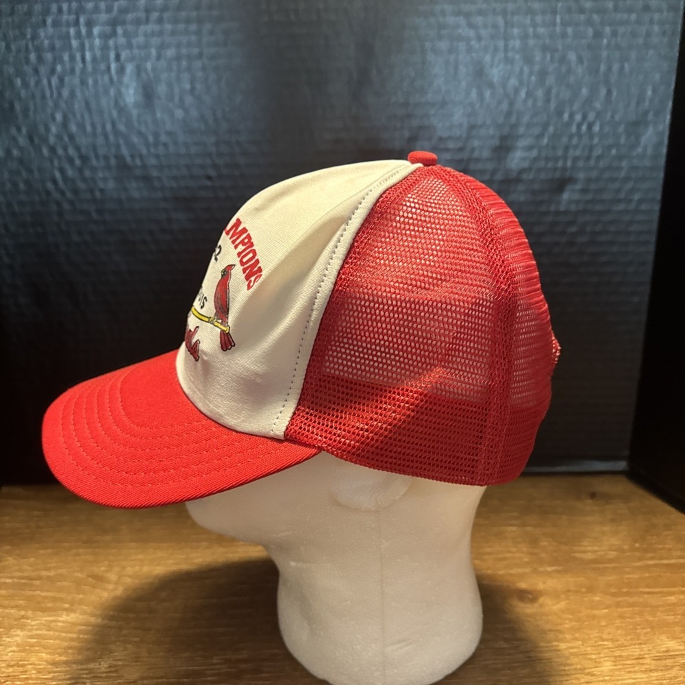 St. Louis Cardinals Vintage 1982 Snapback Hat Cap Mesh World Series Champion - Picture 2 of 5